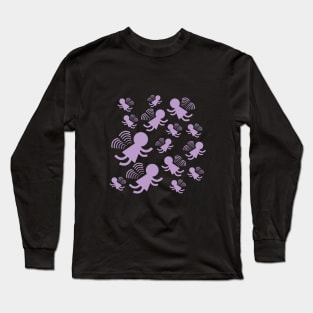 Lilac Angel Fairies Fyling Long Sleeve T-Shirt